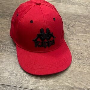 Kappa Red Cap with Black Logo
